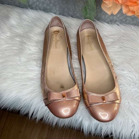 Cole Haan Rose Gold Slip-on Flats Size 9